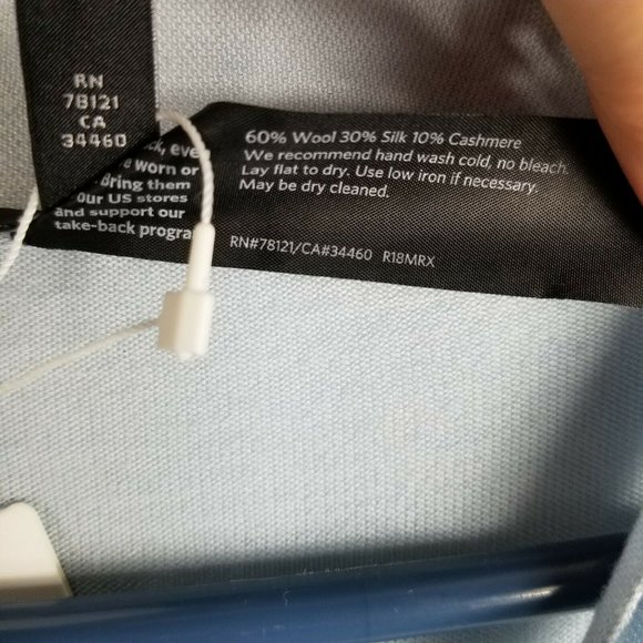 Eileen Fisher Tie Back Collar Top Pullover - Picture 7 of 7